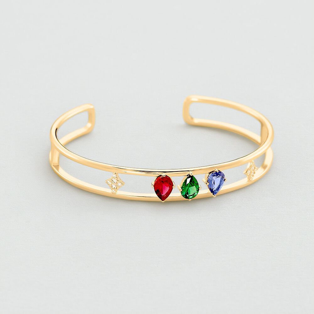 Cuff ASTRE - Multicolor / Gold - Bracelets  | Agatha