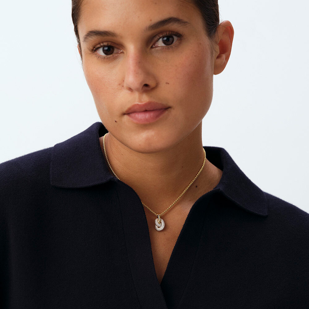 Choker necklace LOULOU - Crystal / Golden - Choker necklace  | Agatha