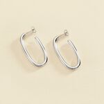 Hoops CHAIN - Silver - All earings  | Agatha
