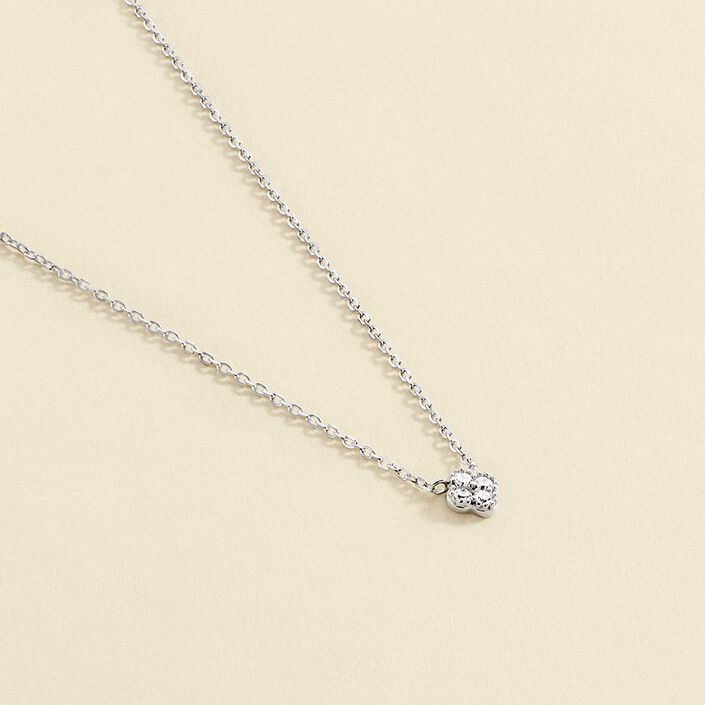 Choker necklace BELOVED - Crystal / Silver - All jewellery  | Agatha