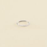 Thin ring BELOVED - Crystal / Silver - All jewellery  | Agatha