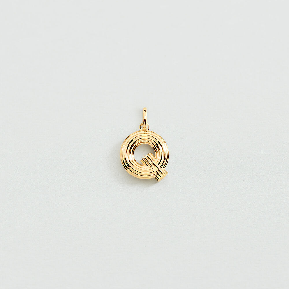 Pendant LETTER Q - Golden - Jewellery  | Agatha