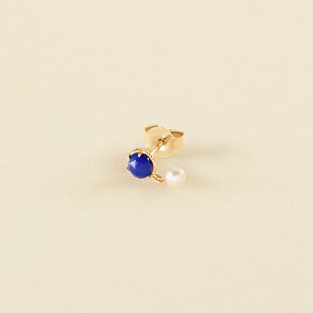 Piercing stud PRECIEUX - Lapis Blue - All jewellery  | Agatha