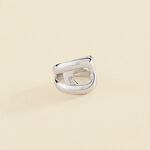 Large ring CURVE - Silver - All jewellery  | Agatha