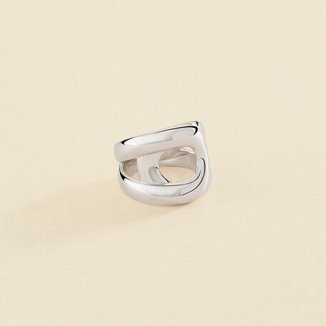 Large ring CURVE - Silver - All jewellery  | Agatha