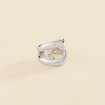 Large ring CURVE - Silver