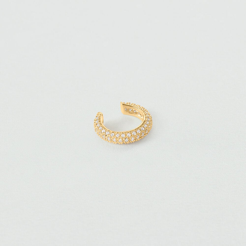 Ear cuff RIVOLI - Crystal / Golden - Ear cuff  | Agatha