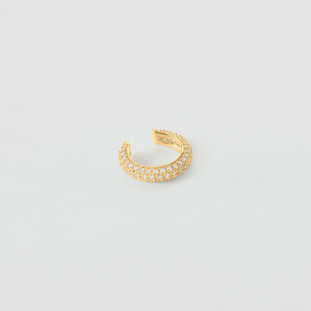 Ear cuff RIVOLI - Crystal / Golden - Ear cuff  | Agatha