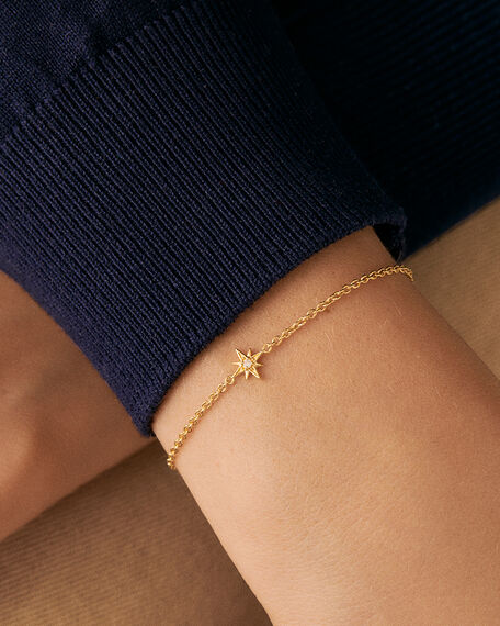 Link bracelet OURSE - Crystal / Golden - All bracelets  | Agatha