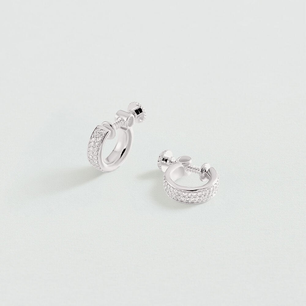 Clip earrings TURENNE - Crystal / Silver - Clip earrings  | Agatha