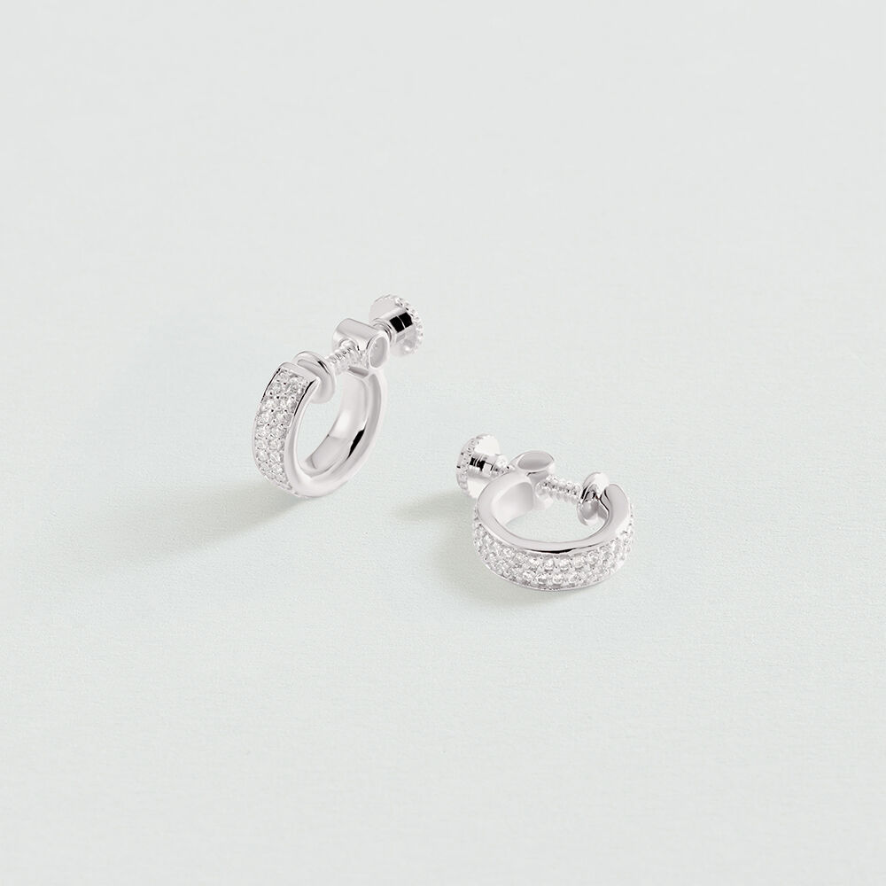 Clip earrings TURENNE - Crystal / Silver - Clip earrings  | Agatha