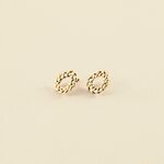 Long earrings TRESSE - Golden - All jewellery  | Agatha
