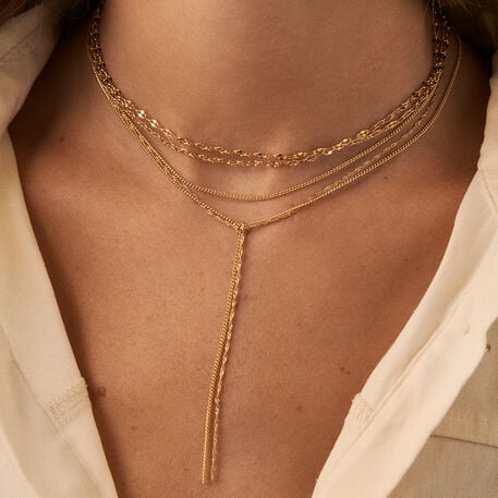 Mid-length necklace NEBET - Golden - All jewellery  | Agatha