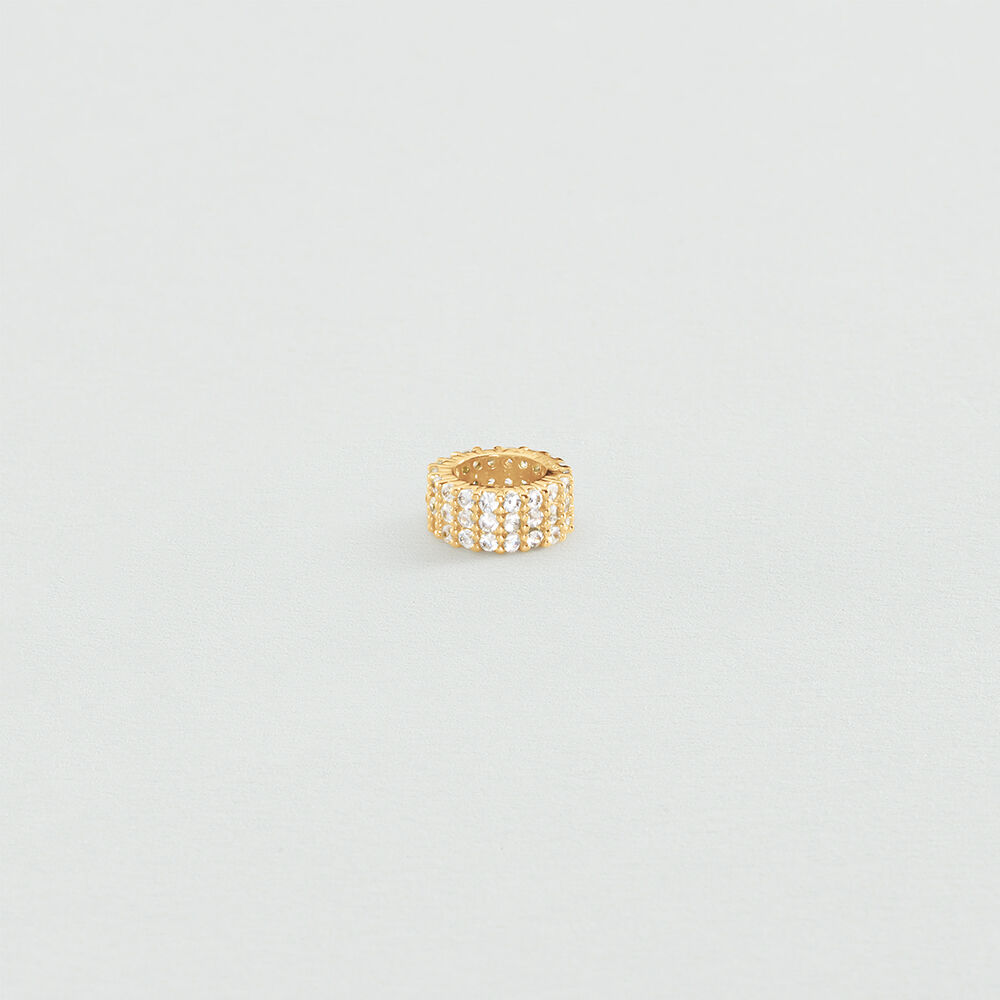 Pendant PAVE STOPPER LUCKY - Crystal / Golden