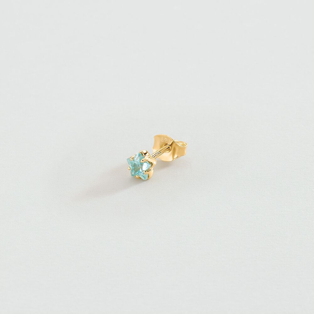Piercing stud SPACEAGE - Turquoise / Gold - Jewellery  | Agatha