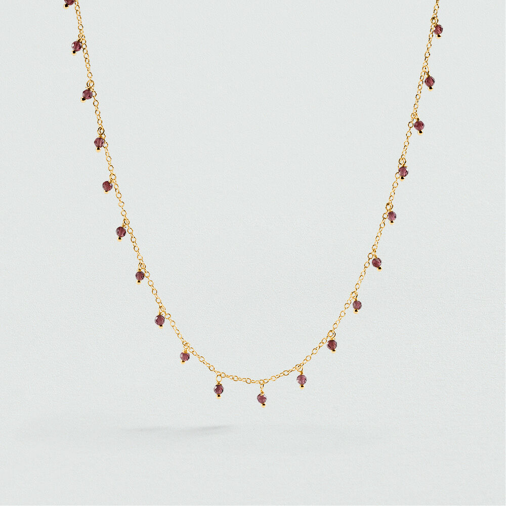 Choker necklace ALMA - Garnet - Choker necklace  | Agatha
