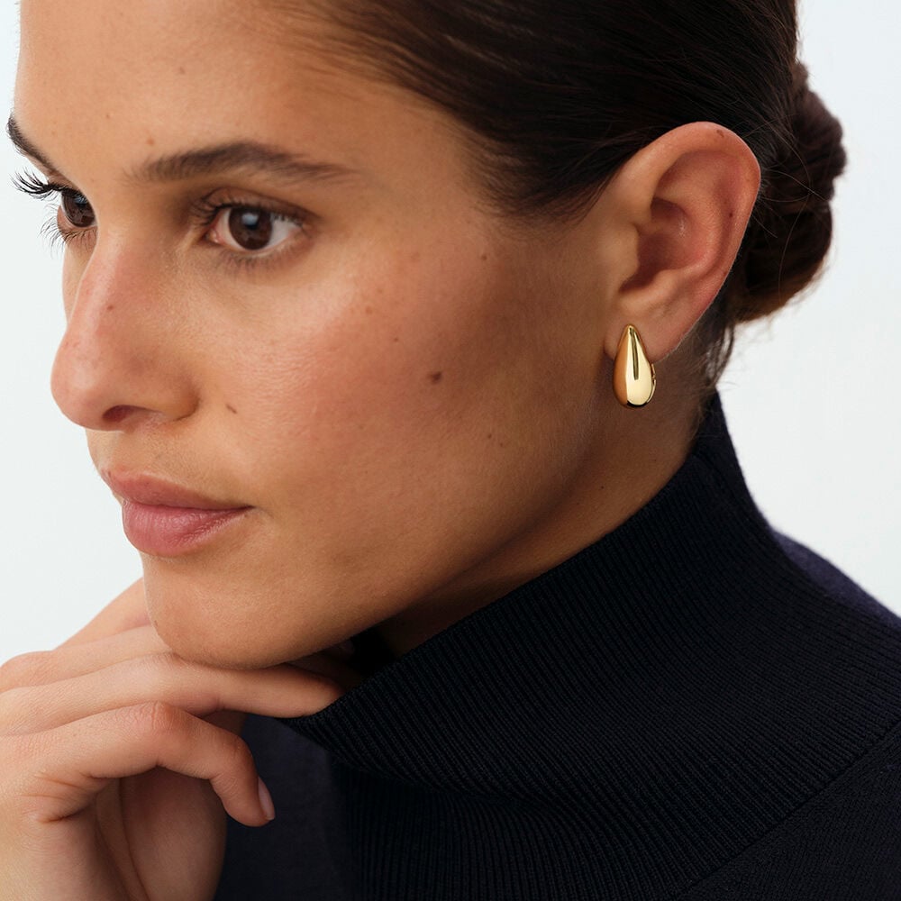 Hoops DANAE - Golden - Earrings  | Agatha