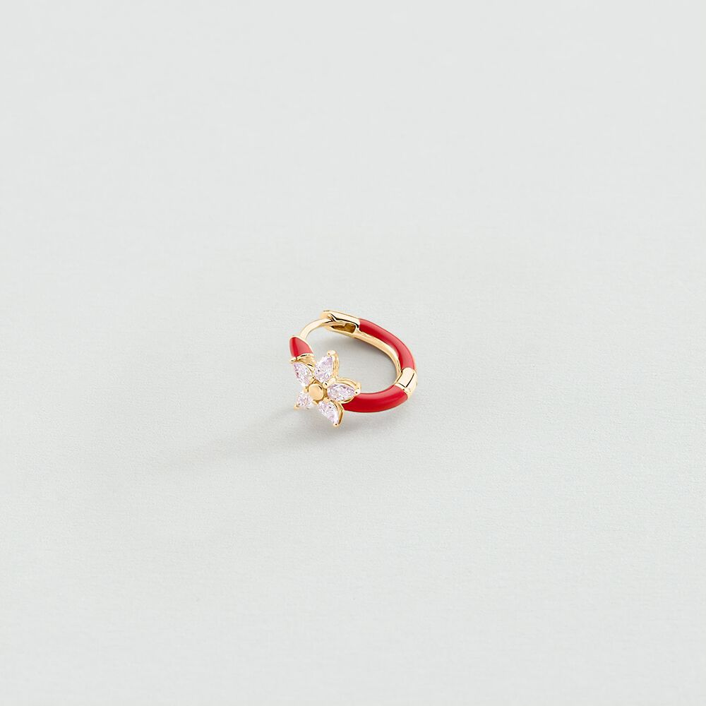 Hoop piercing STUNNING - Pink / Purple - Hoop piercing  | Agatha