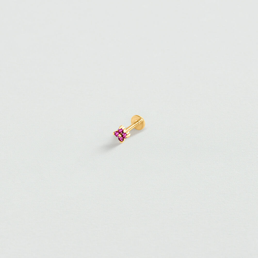 Piercing stud MIX & MATCH - Pink / Gold - Piercings  | Agatha