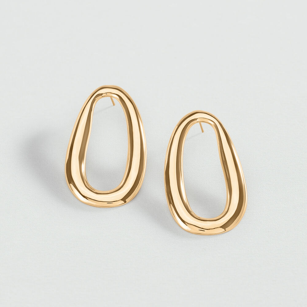 Long earrings ABBESSES - Golden - Earrings  | Agatha