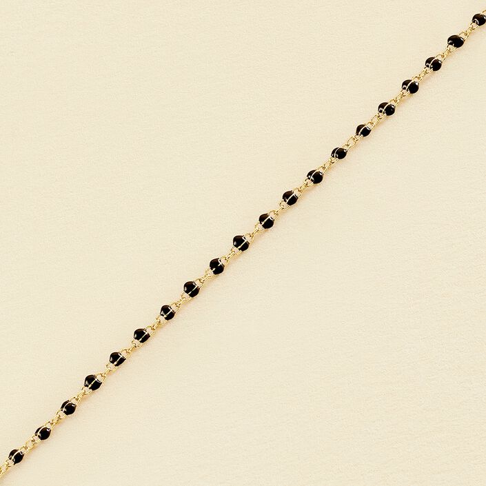 Link bracelet SMARTY - Black / Gold - All bracelets  | Agatha