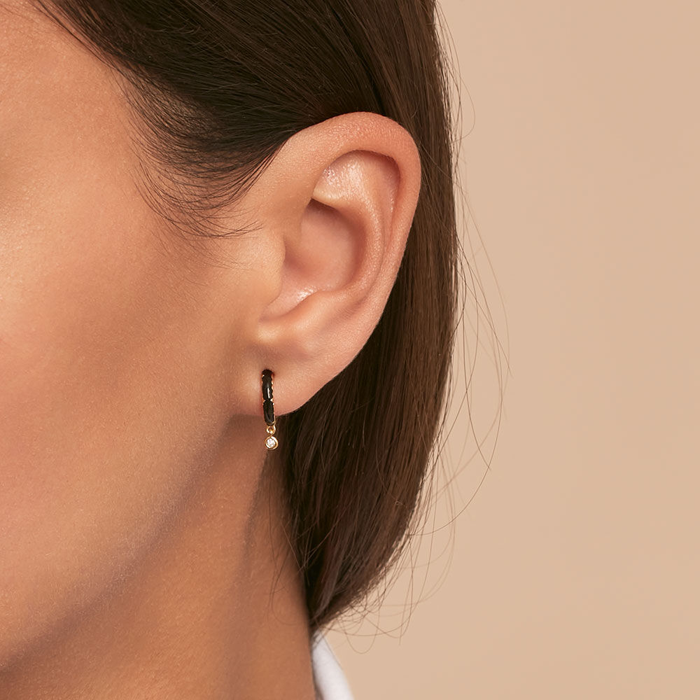 Hoop piercing JUNGLY - Black / Gold - Outlet  | Agatha