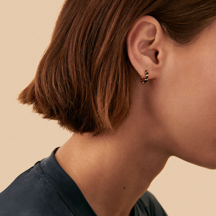 Hoop piercing MIX& MATCH - Black / Gold - All jewellery  | Agatha