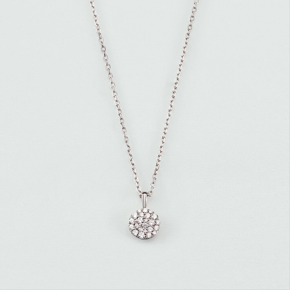 Choker necklace CRYSTAL - Crystal / Silver - Choker necklace  | Agatha
