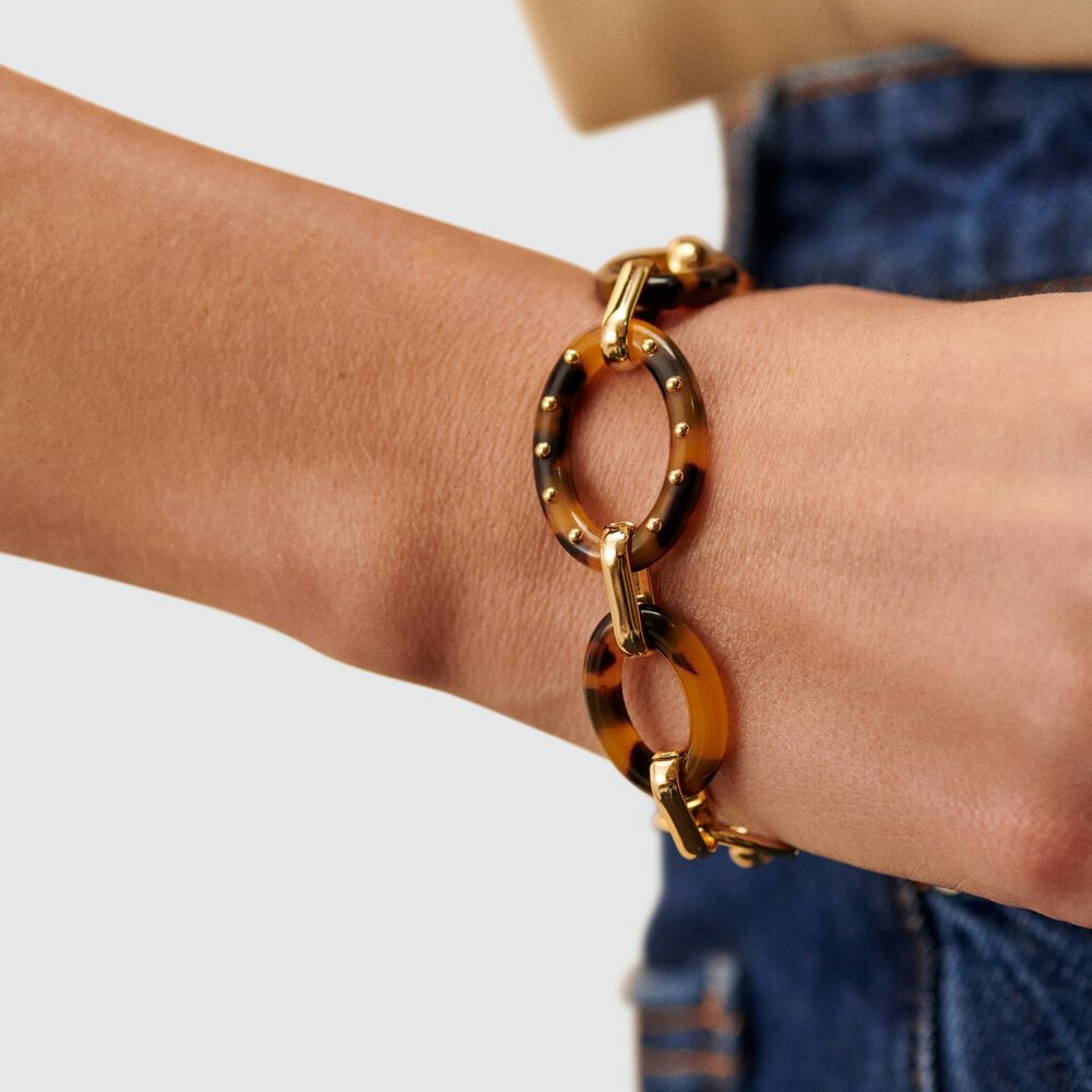 Link bracelet BOUCLE - Scale / Golden - Bracelets  | Agatha