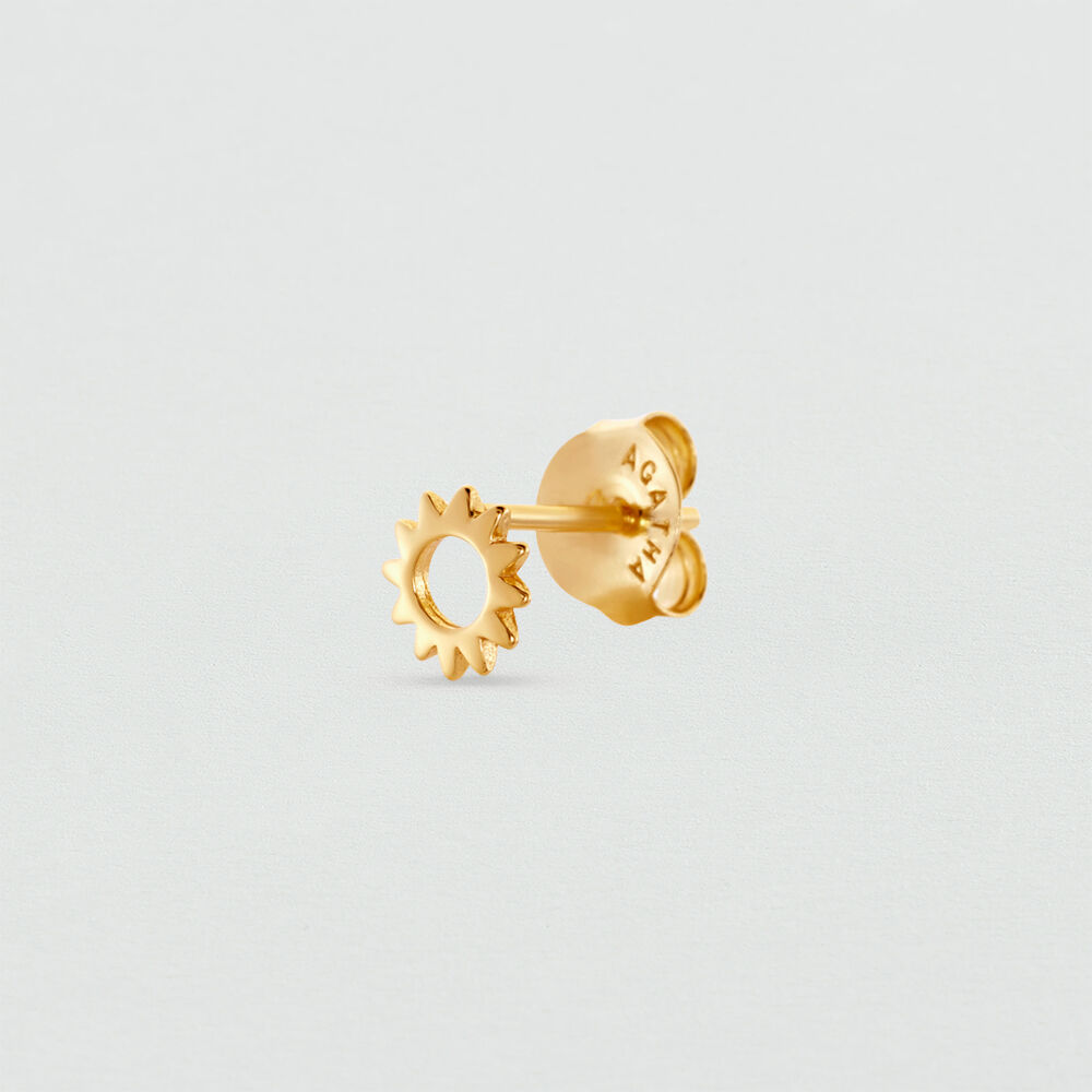 Piercing stud MINI SOL - Golden -   | Agatha