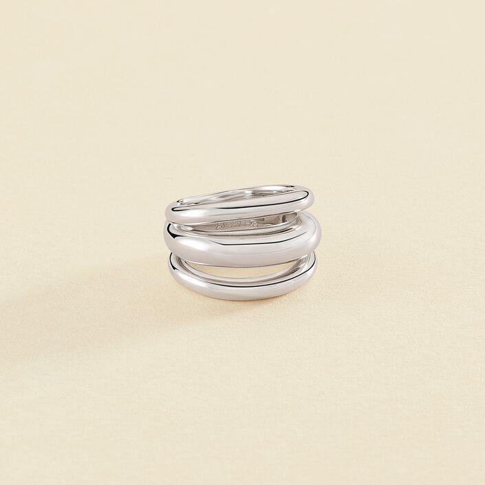 Large ring TRIJONC - Silver - All jewellery  | Agatha