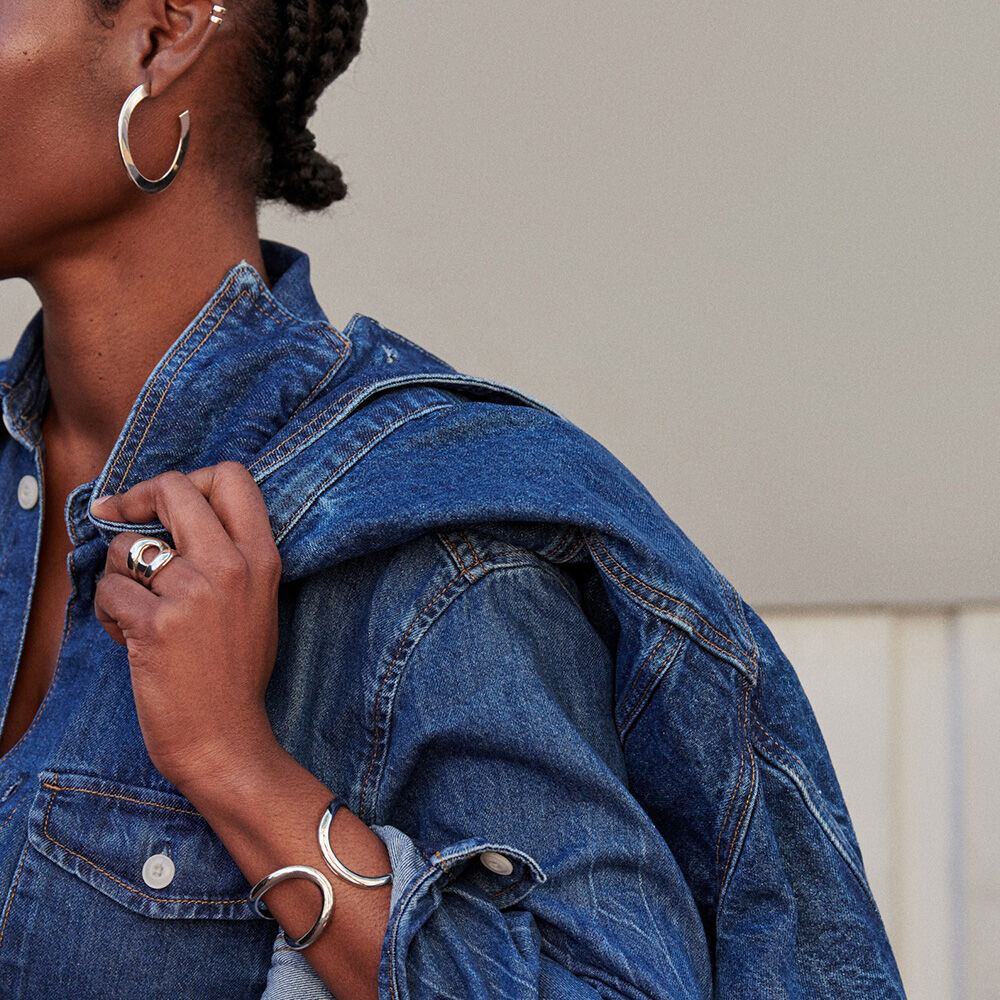 Large ring CURVE - Silver - All jewellery  | Agatha