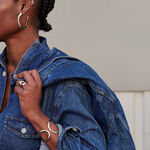 Large ring CURVE - Silver - All jewellery  | Agatha