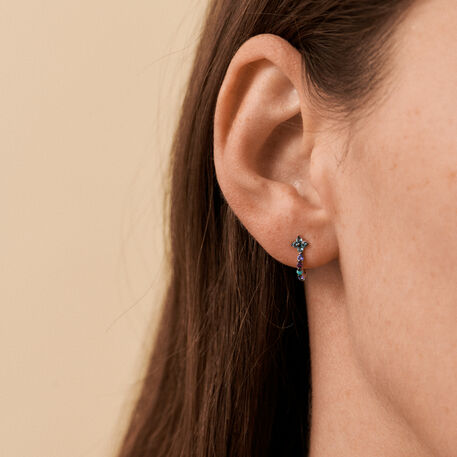 Hoops BELOVED - Multicolor / Silver - All jewellery  | Agatha