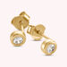 Stud earrings BRILLANT - Crystal / Gold - All earings  | Agatha