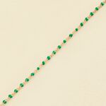 Link bracelet SMARTY - Green / Golden - All bracelets  | Agatha