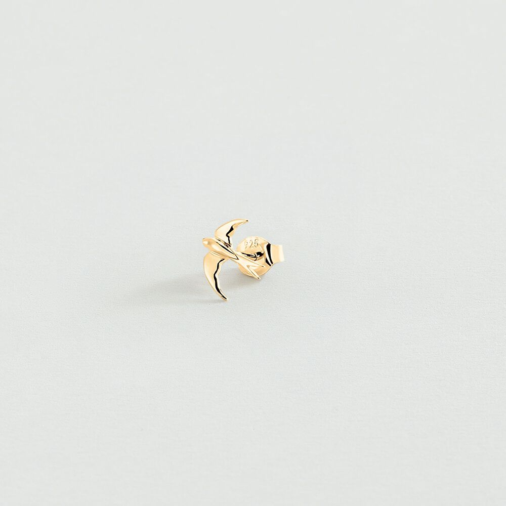 Piercing stud BIRDY - Golden - Jewellery  | Agatha