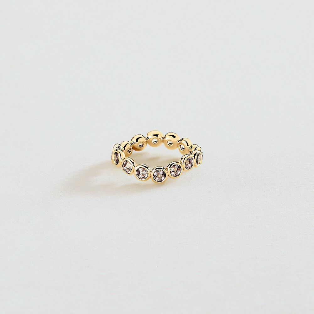 Thin ring ADAMAS - Grey / Gold - Jewellery  | Agatha