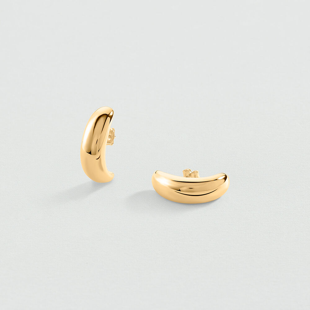 Hoops RUE DE SEINE - Golden - Earrings  | Agatha