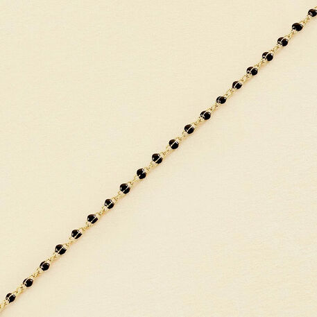 Link bracelet SMARTY - Black / Gold - All bracelets  | Agatha