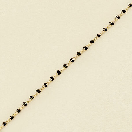 Link bracelet SMARTY - Black / Gold - All bracelets  | Agatha