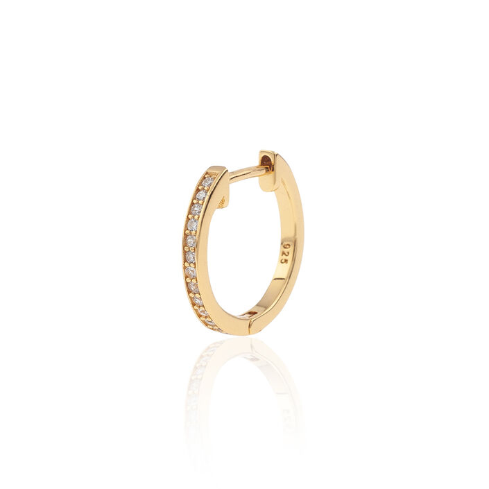Hoop piercing CRIODIAM - Crystal / Gold - All jewellery  | Agatha