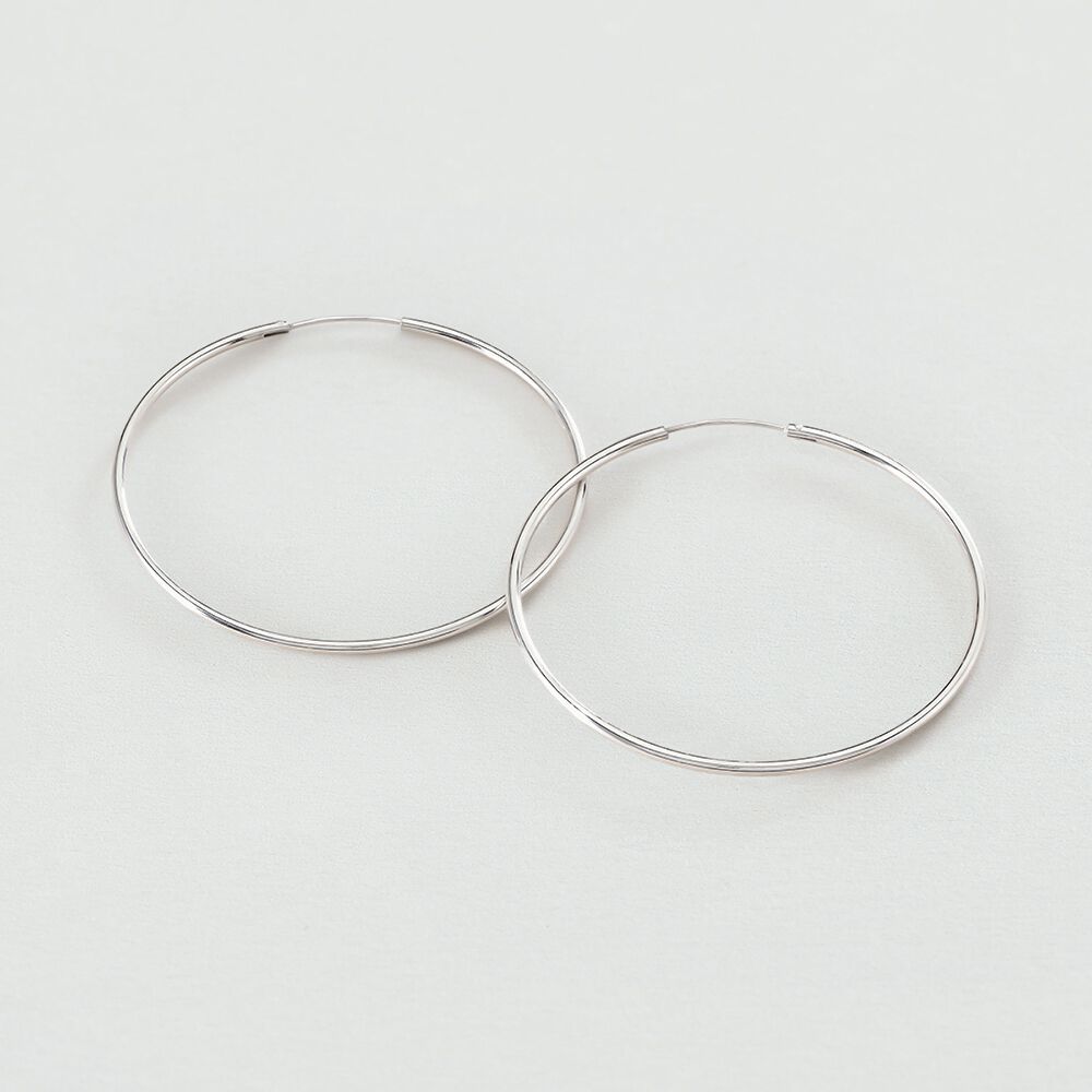 Hoops CREOLA - Silver - Earrings  | Agatha