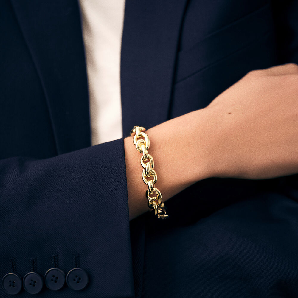 Link bracelet LOULOU - Golden - Bracelets  | Agatha