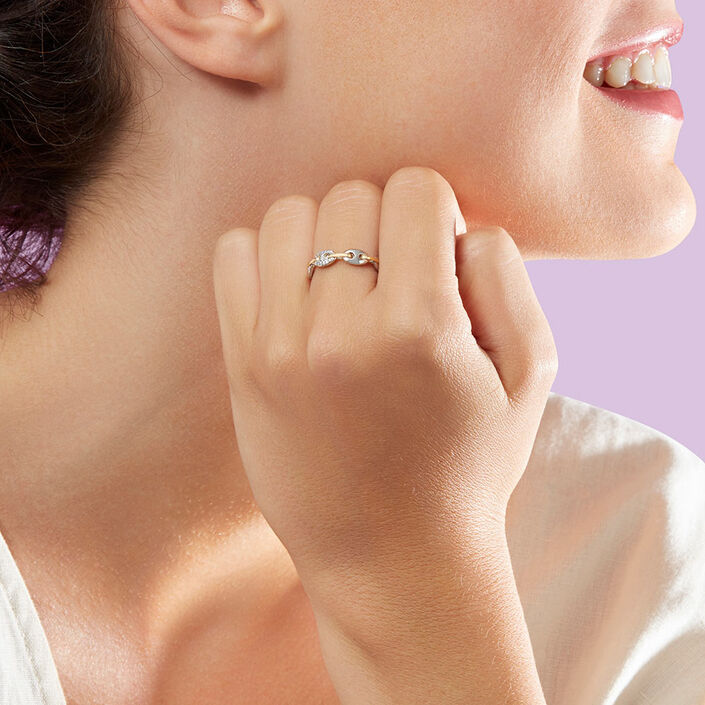 Thin ring ETREINTE - Silver / Gold - Ajustable ring  | Agatha