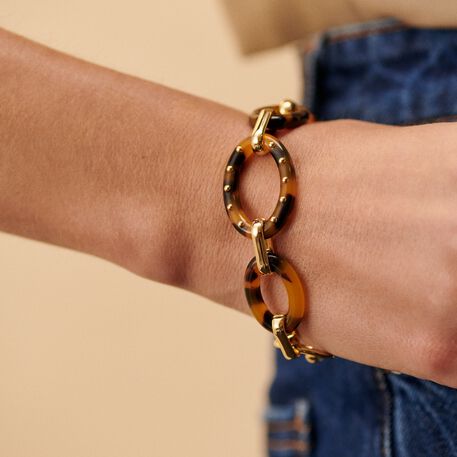 Link bracelet BOUCLE - Scale / Golden - All jewellery  | Agatha