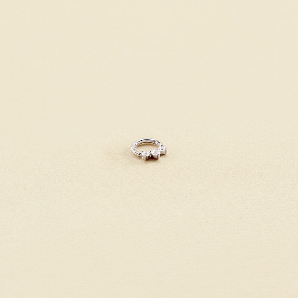 Piercing Helix & Tragus EAR1PAULINE - Crystal / Silver - All jewellery  | Agatha