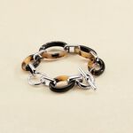 Link bracelet BOUCLE - Tortoise / Black - All jewellery  | Agatha