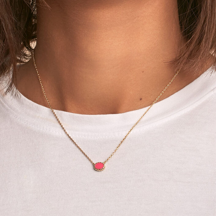 Choker necklace ATMA - Mother-of-pearl / pink - All jewellery  | Agatha