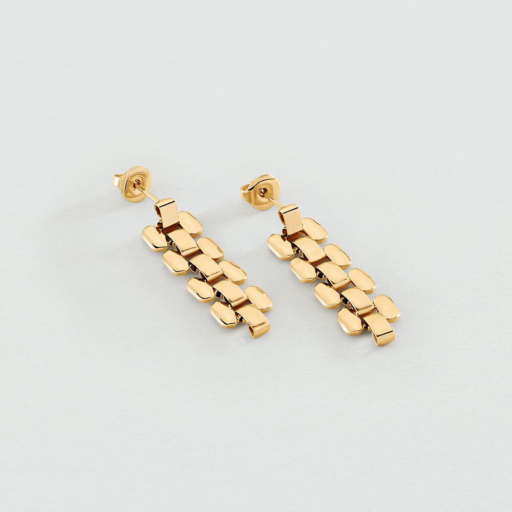 Long earrings NOEMIE - Golden - Earrings  | Agatha